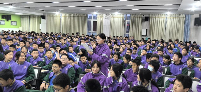 “院士开讲啦”走进石大附中,引爆600名师生科学热情